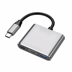 3 In 1 USB-C USB Hub Male To Female HDMI-Compatible 4k For Macbook Air Converter - Image 1