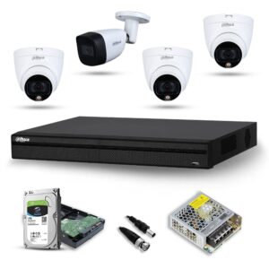 Dahua 4channel HD Cameras Full Kit (1080p) - Image 1
