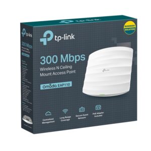 TP-LINK EAP 110 300Mbps Wireless N Ceiling Mount Access Point - Image 1