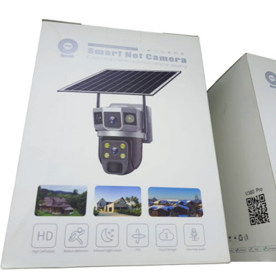 Smart Net WiFi Solar Security Camera V380 Dual Lens